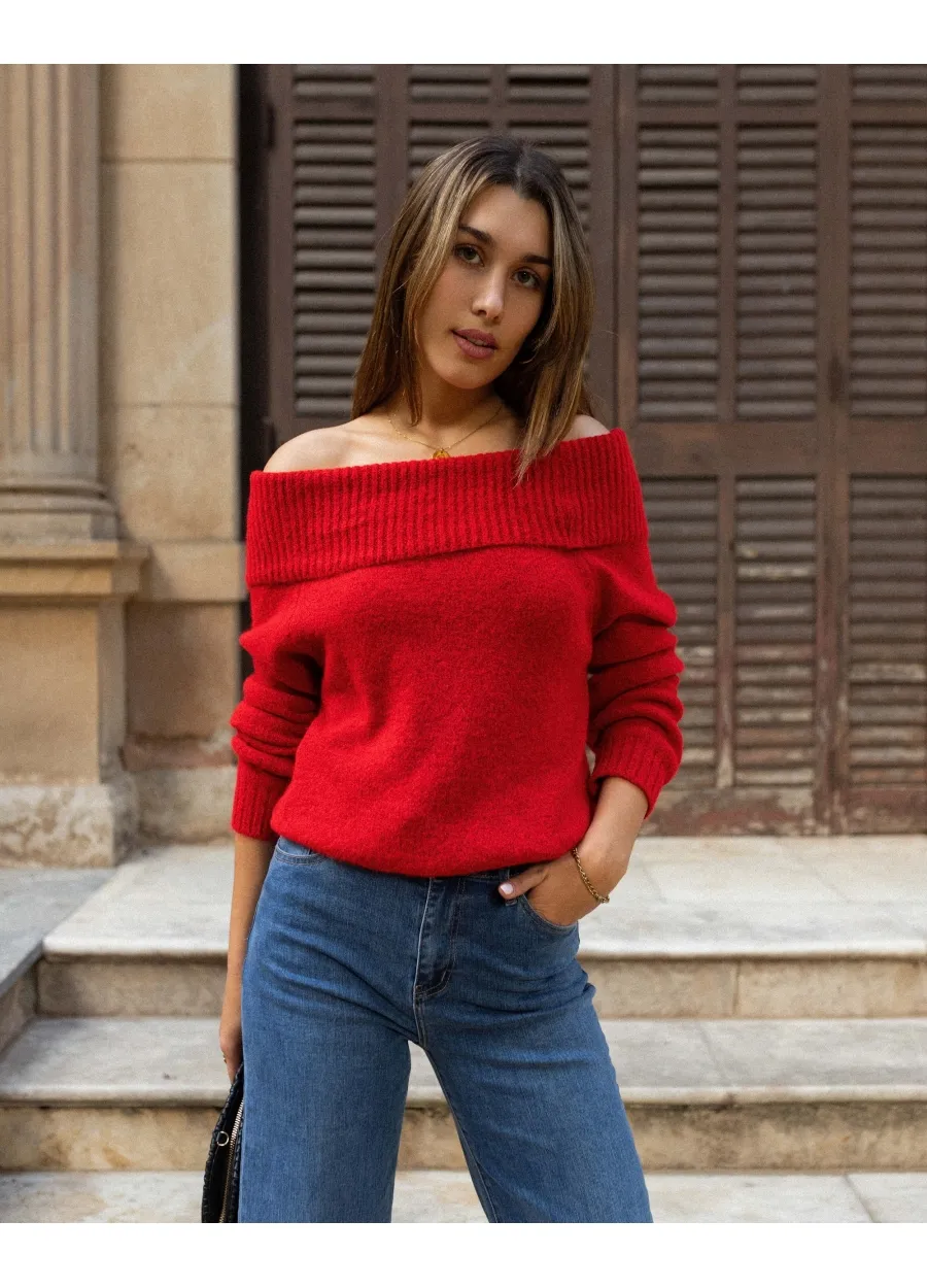 Julieta Boat Neck Jersey Top