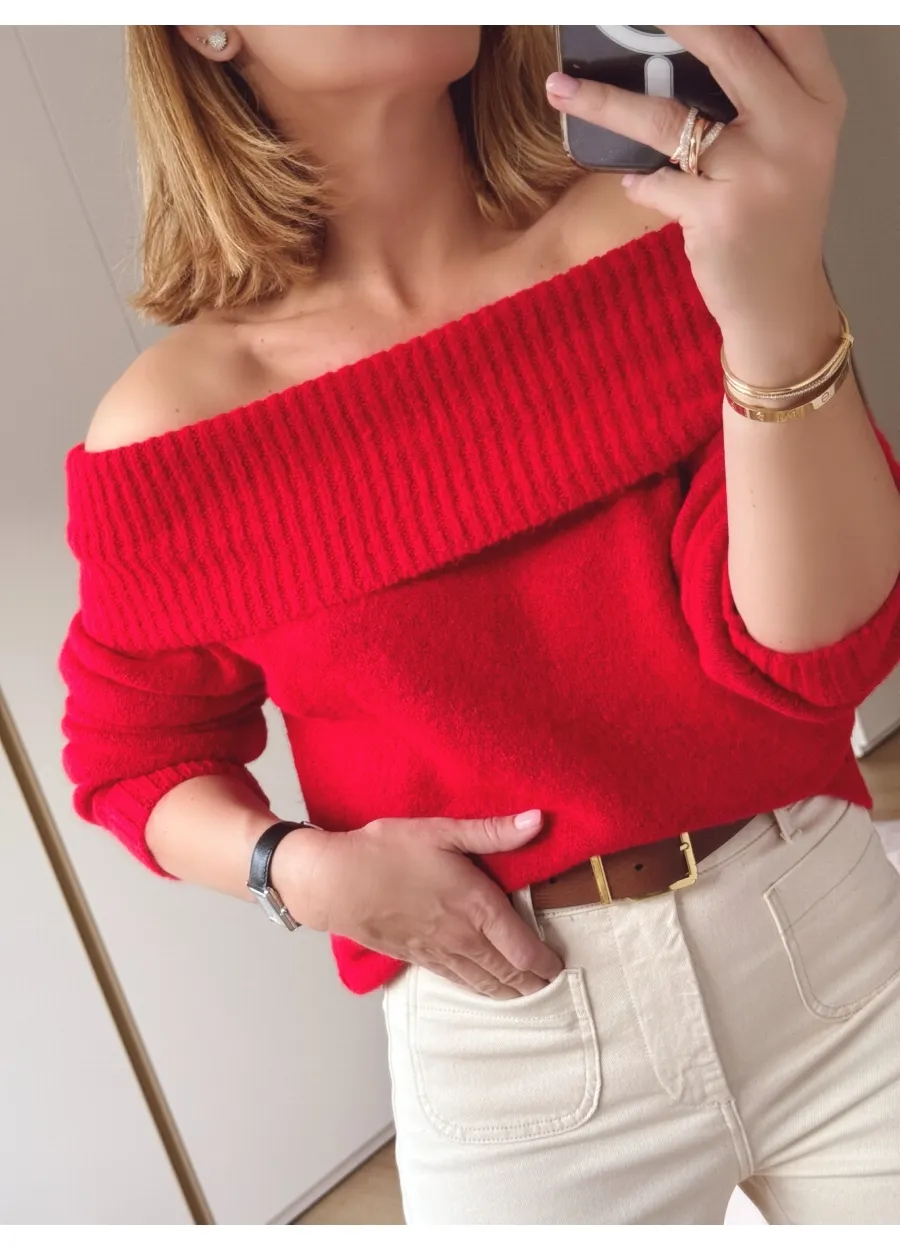 Julieta Boat Neck Jersey Top