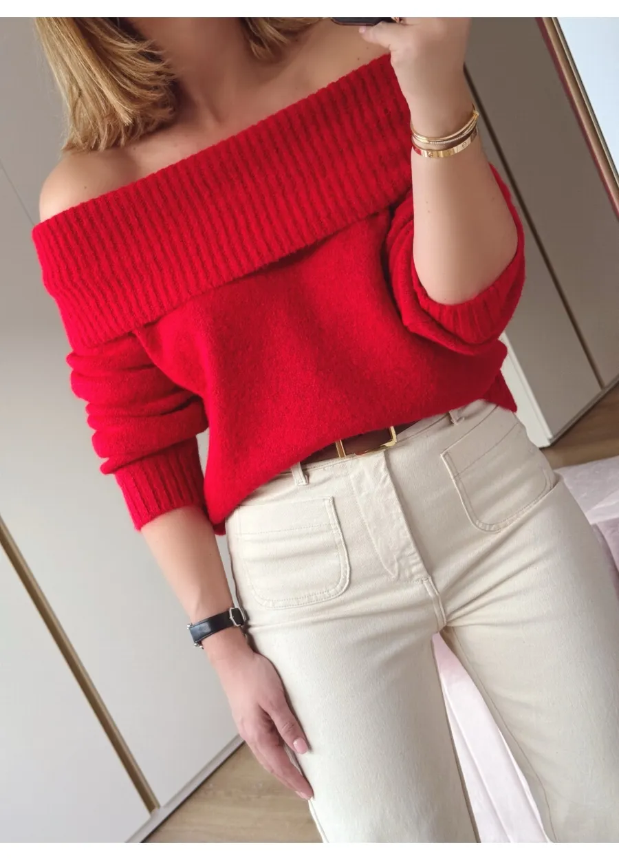 Julieta Boat Neck Jersey Top