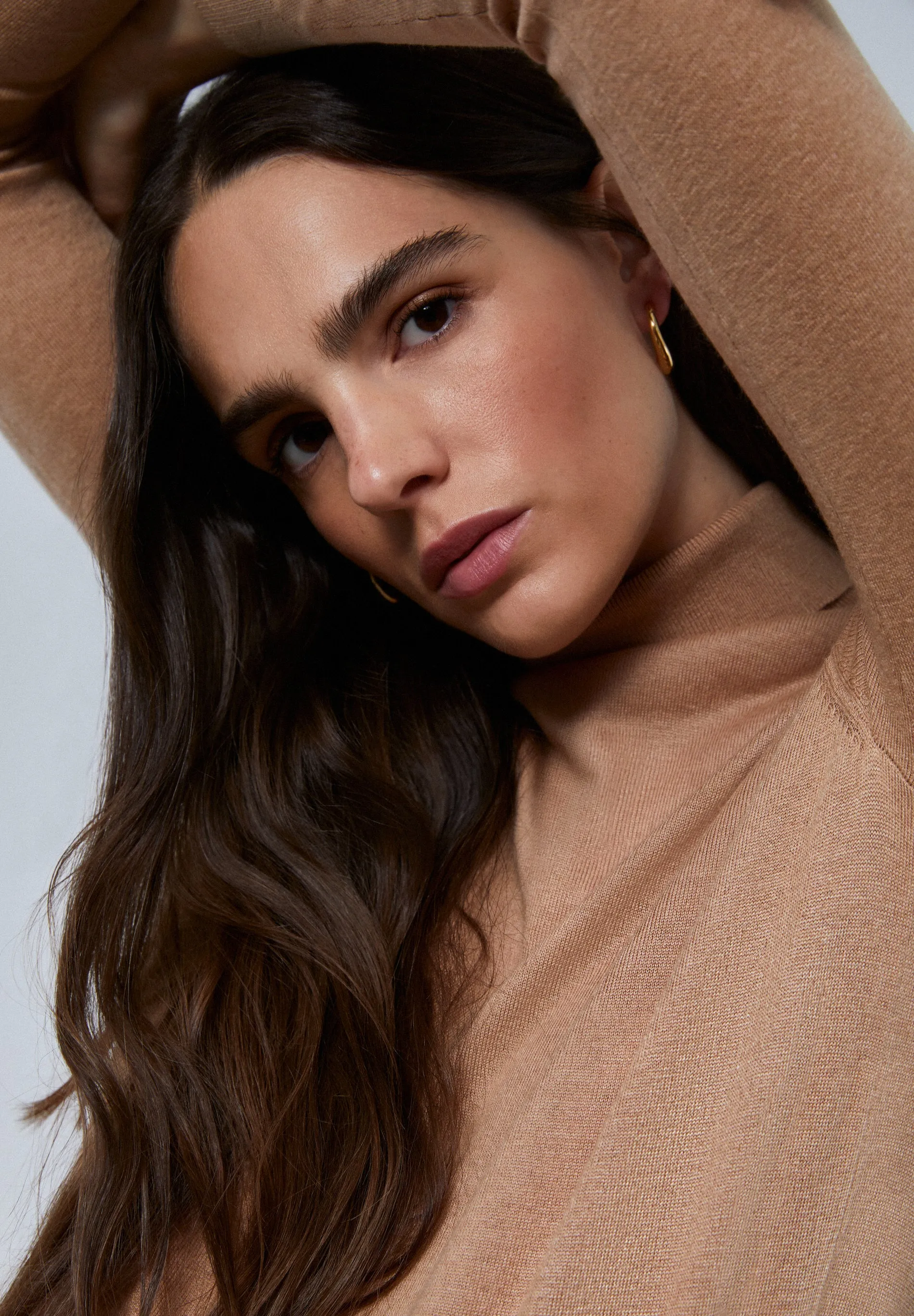 Mock Neck Jersey Top
