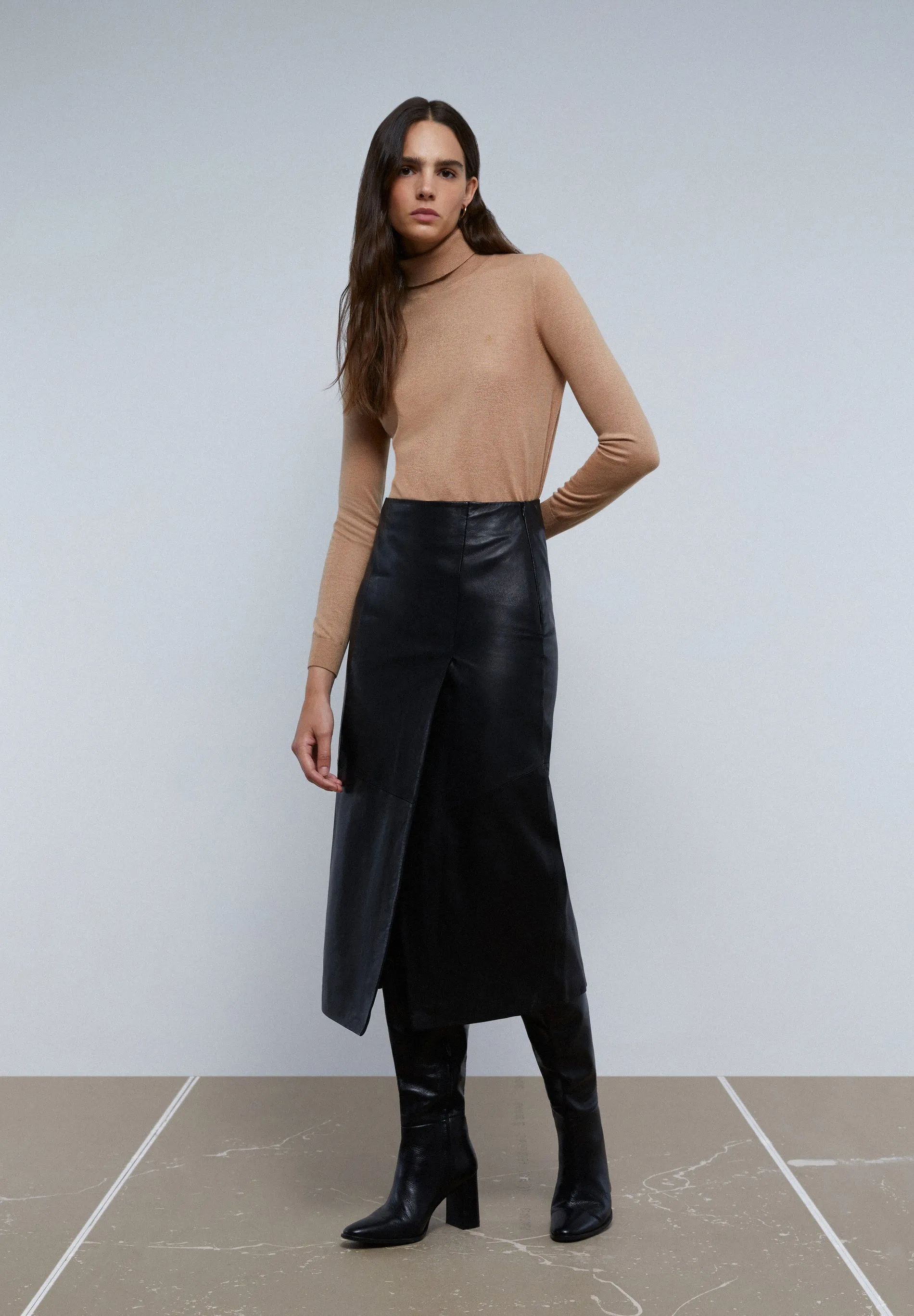 Mock Neck Jersey Top