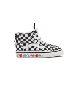 Candy Hearts Zapatillas Vans TD SK8-Hi Zip (1-4 años)