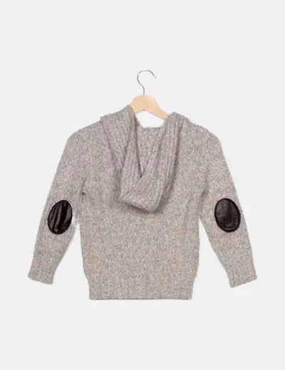 Zara beige marled jersey top